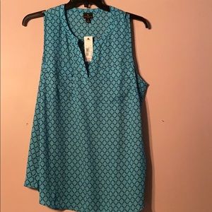 Worthington aqua blouse